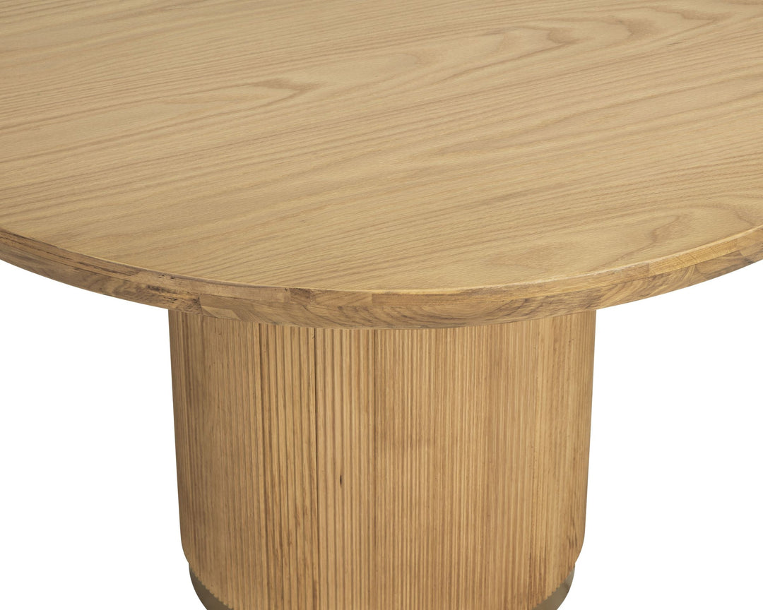 Round - Rustic Oak - 48"