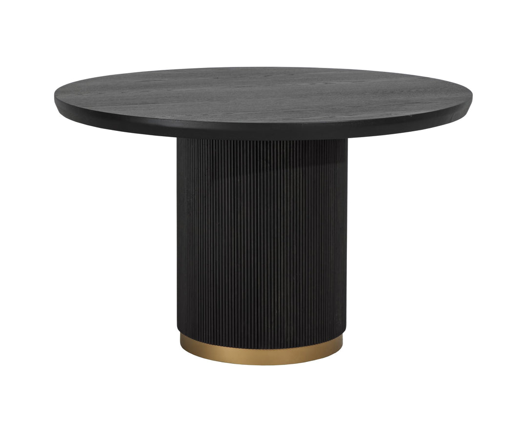 Round - Charcoal - 48"