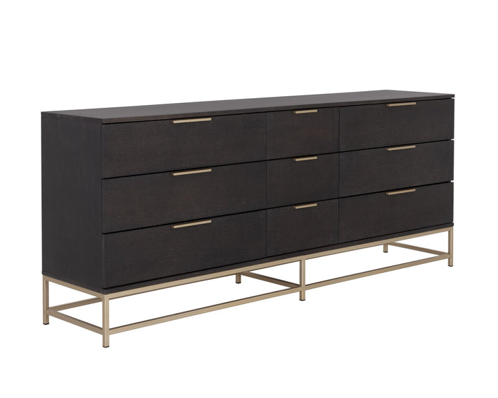 Large - Gold - Charcoal Grey