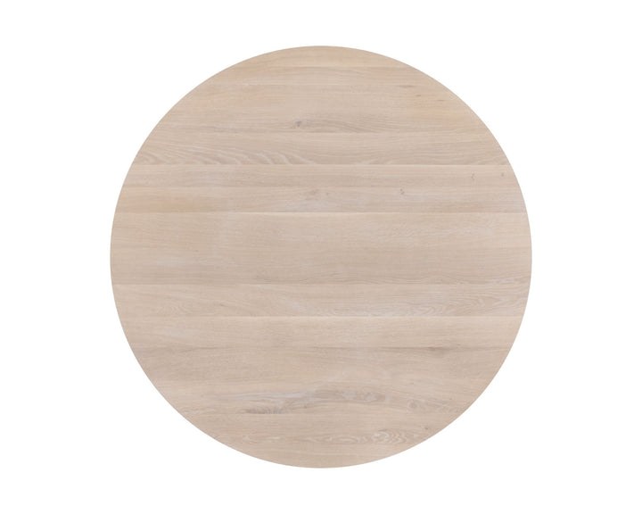 Round - Light Oak - 54"
