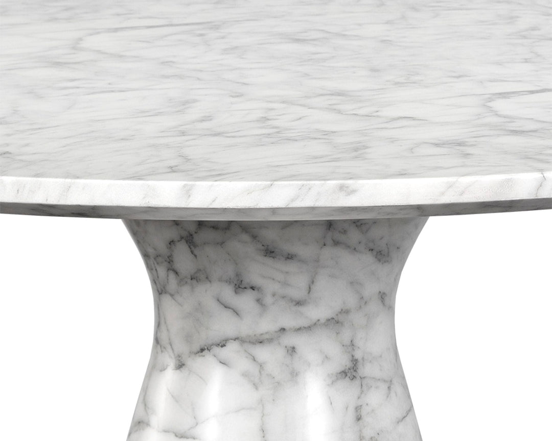 Marble Look - White - 47"