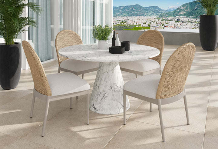 Marble Look - White - 47"