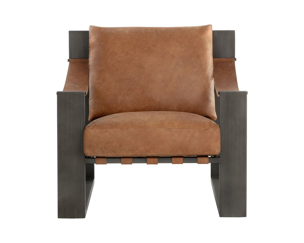 Gunmetal - Tan Leather
