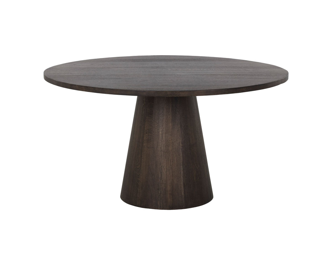 Round - Brown Oak - 54"