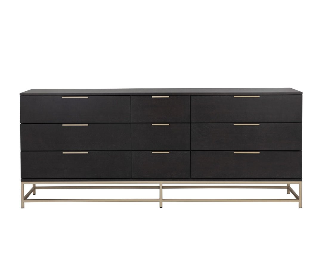 Large - Gold - Charcoal Grey