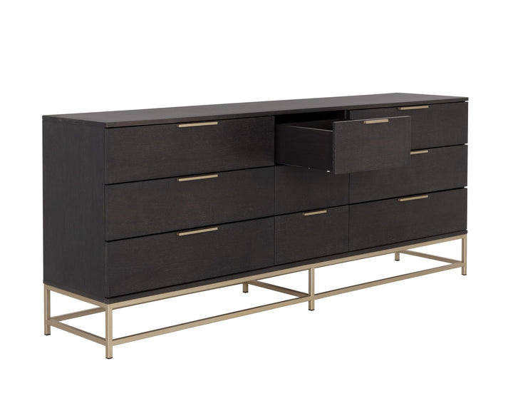 Large - Gold - Charcoal Grey