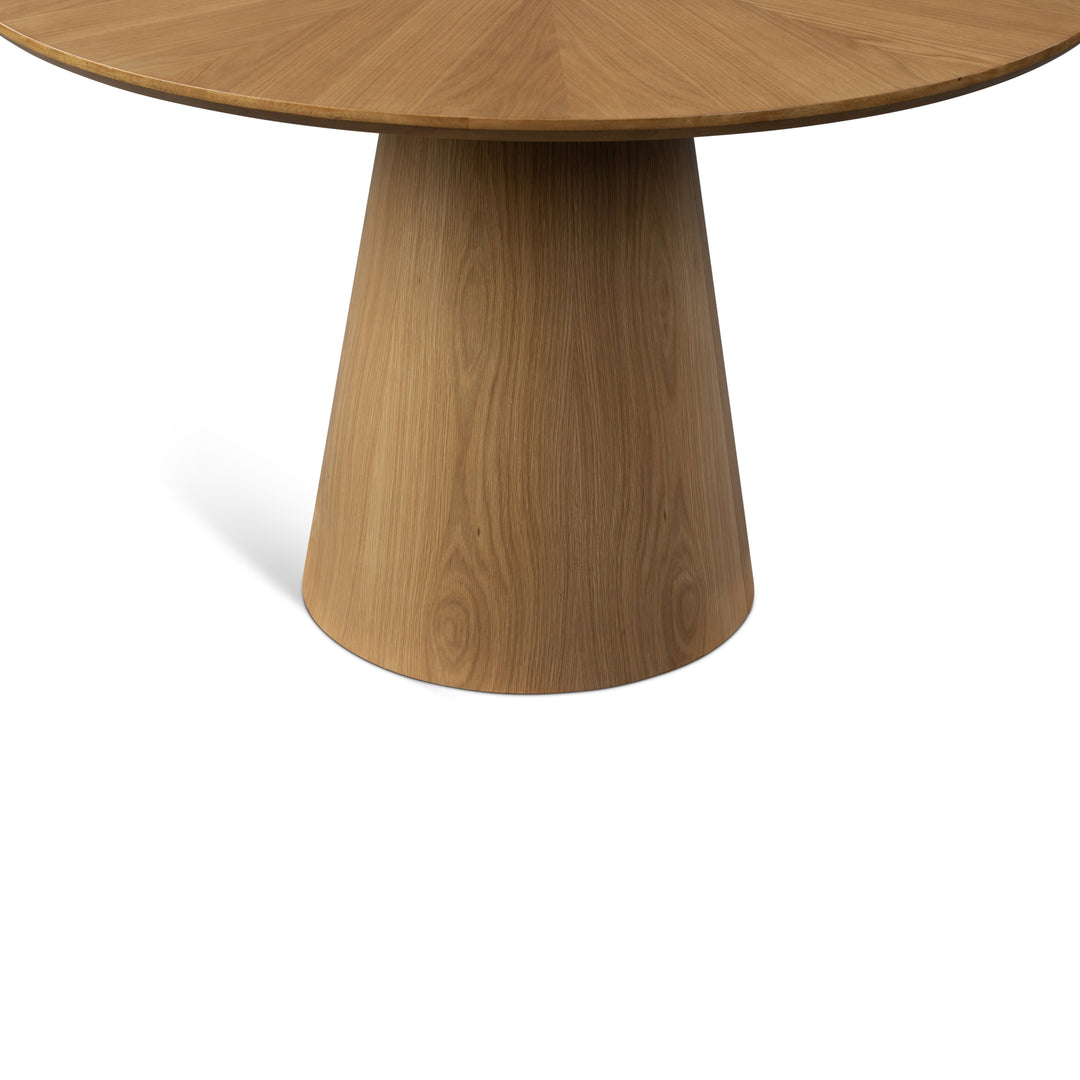 Mona Round Wood Top Dining Table