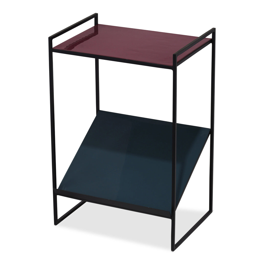 Naomi Enamel Magazine End Table