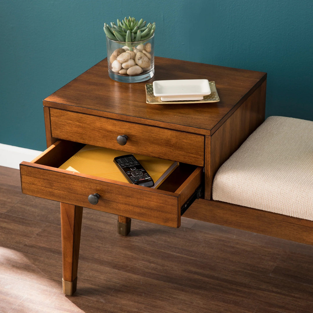 SwayLiving Rhoda Upholstered Bench with Storage BENCHES