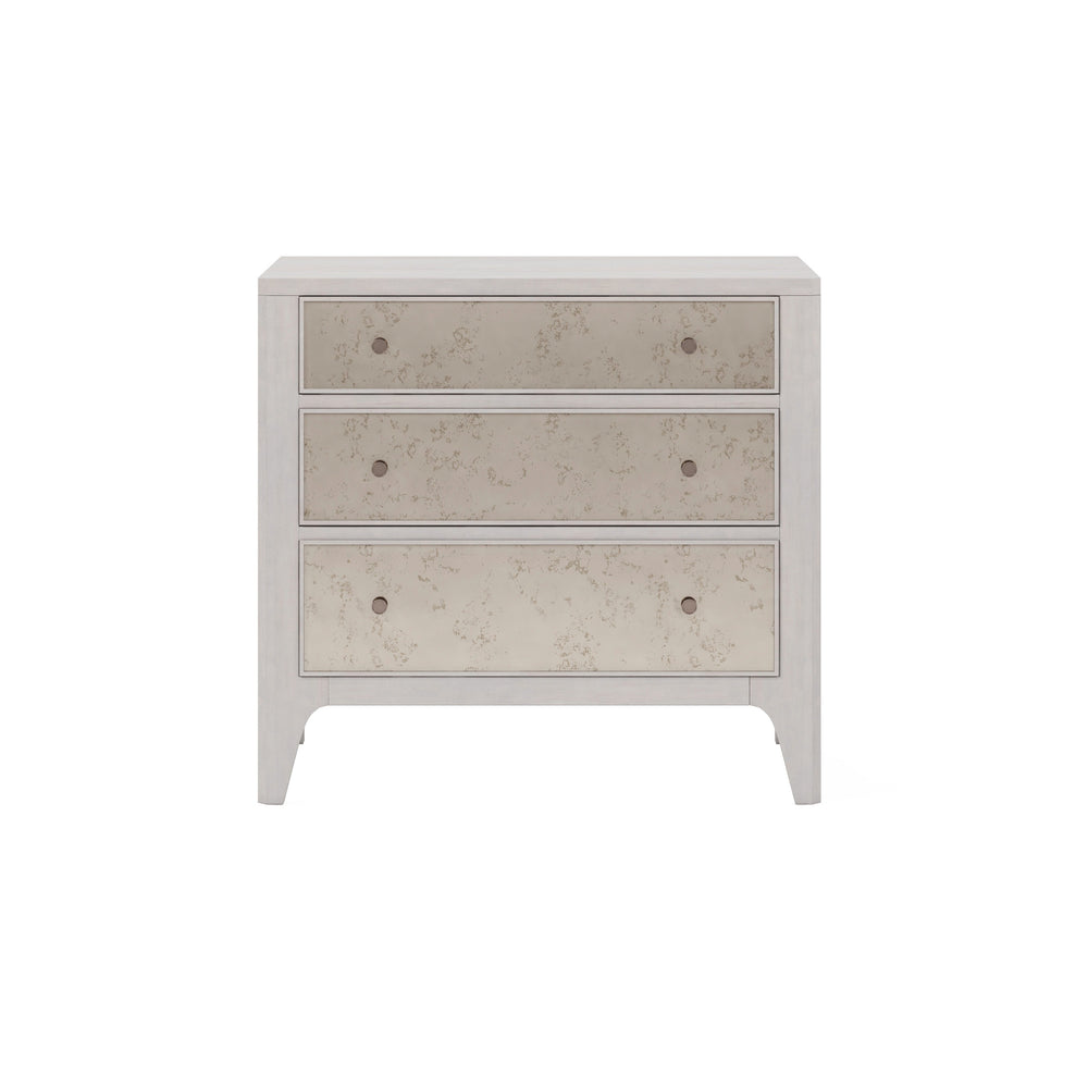 Mezzanine 3 Drawer Mirrored Nightstand