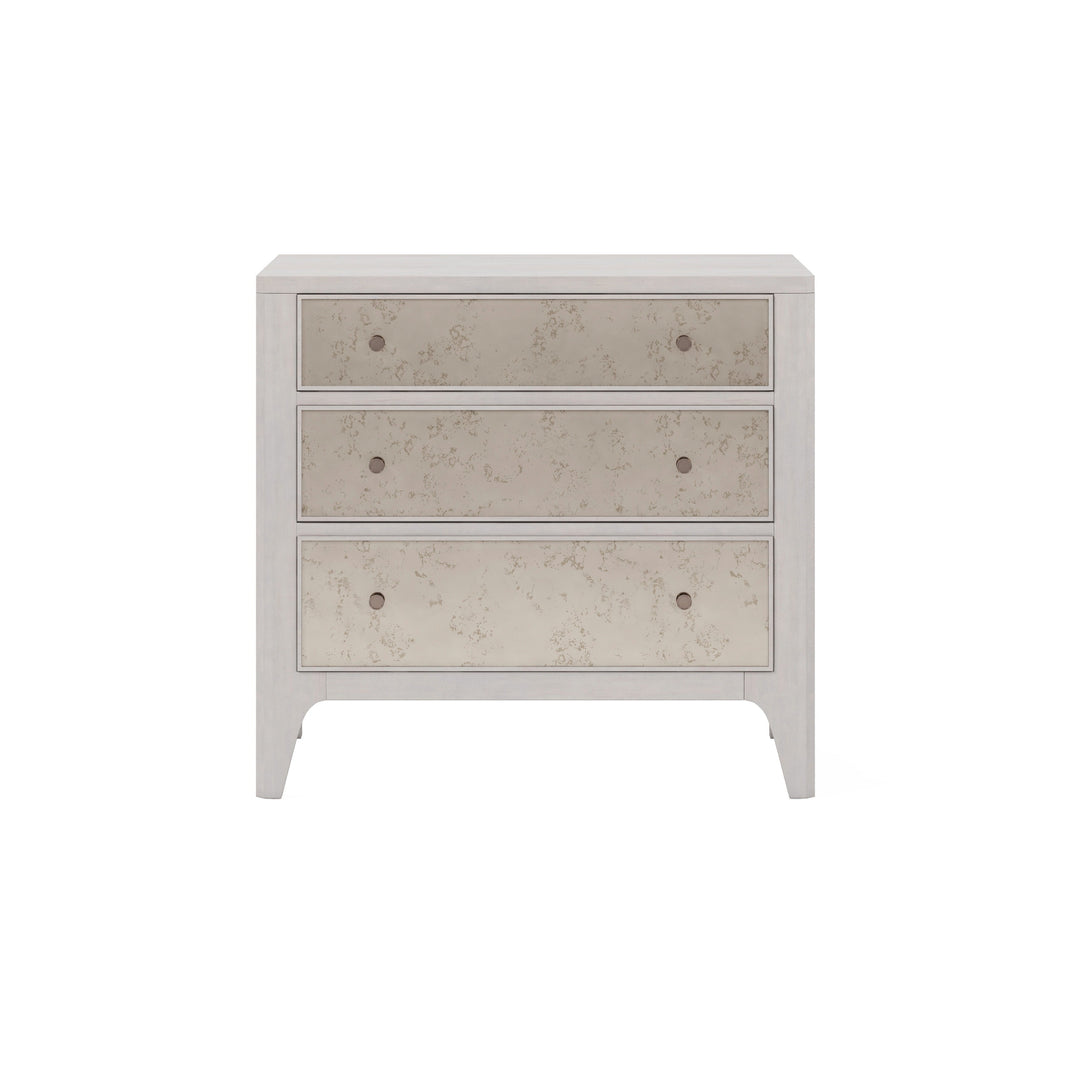 Mezzanine 3 Drawer Mirrored Nightstand
