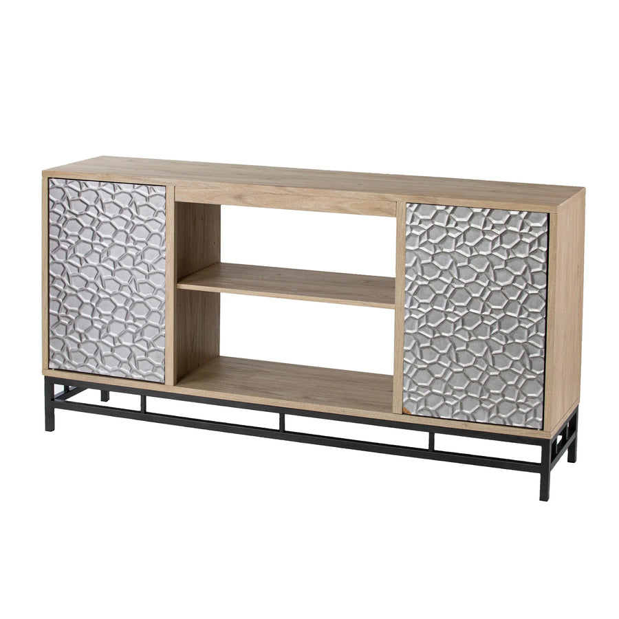 SwayLiving Hollesborne Media Console w/ Storage MEDIA + TV STANDS