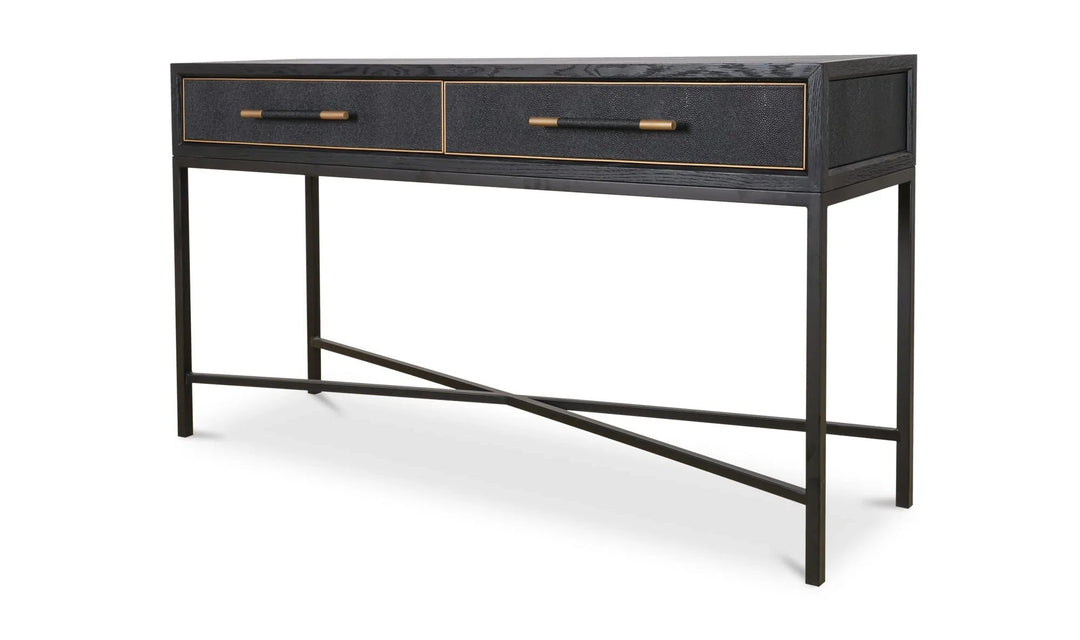 Mako Console Table Black - SwayLiving