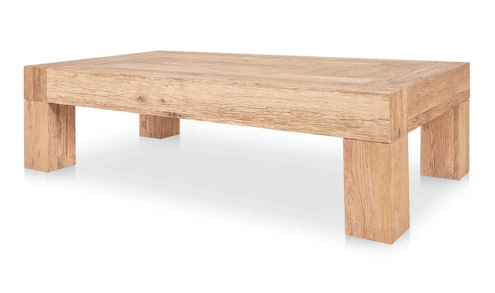 SwayLiving - Evander Coffee Table Rectangle Aged Oak - VL-1091-24 | SwayLiving