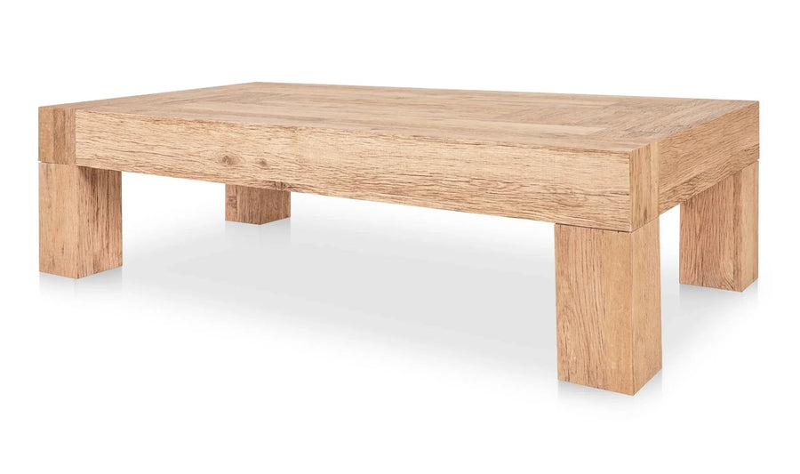Evander Coffee Table Rectangle Aged Oak - SwayLiving