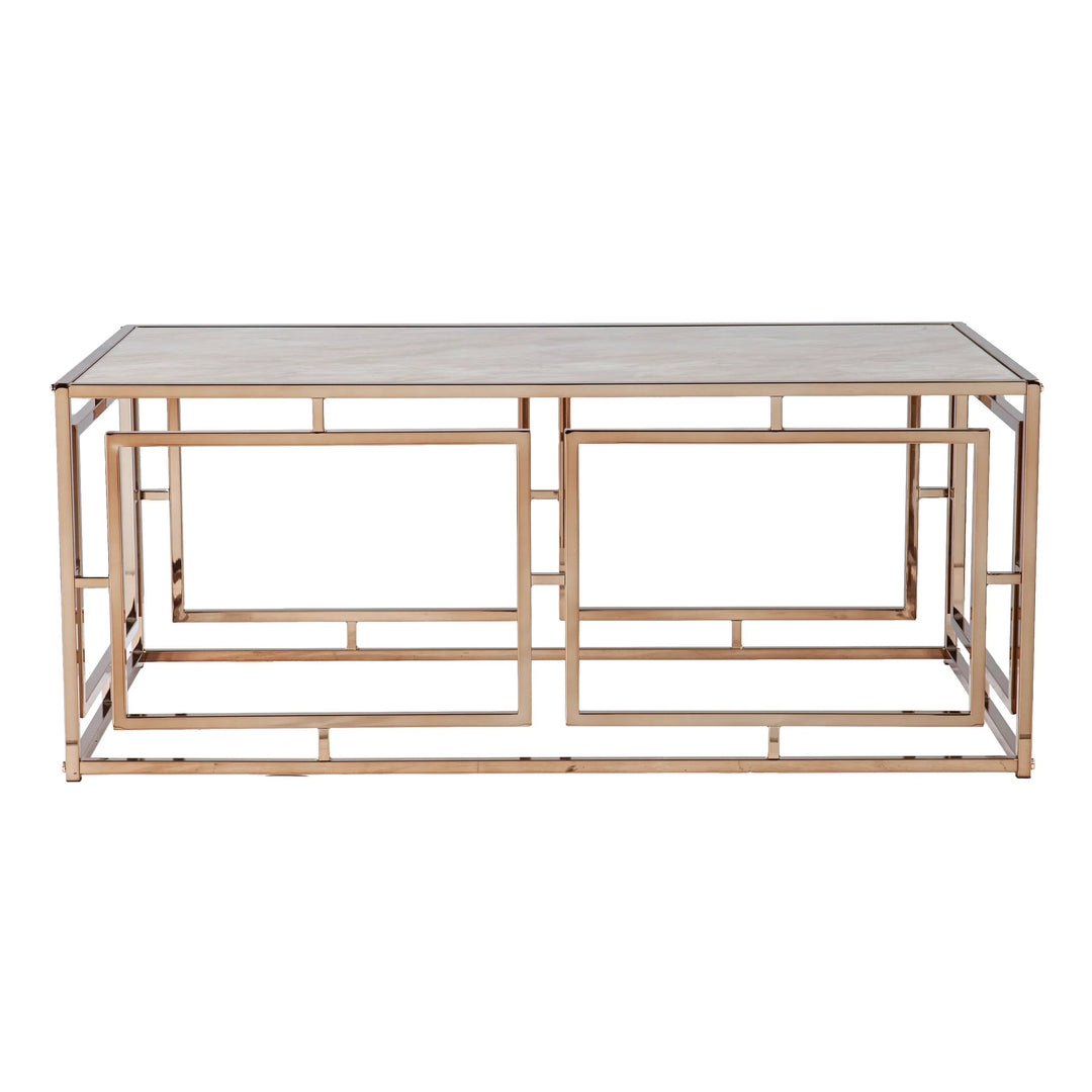 SwayLiving Simondley Faux Marble Cocktail Table COFFEE TABLES