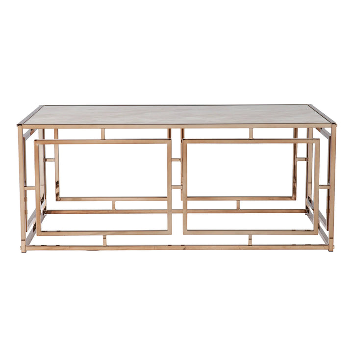 SwayLiving Simondley Faux Marble Cocktail Table COFFEE TABLES