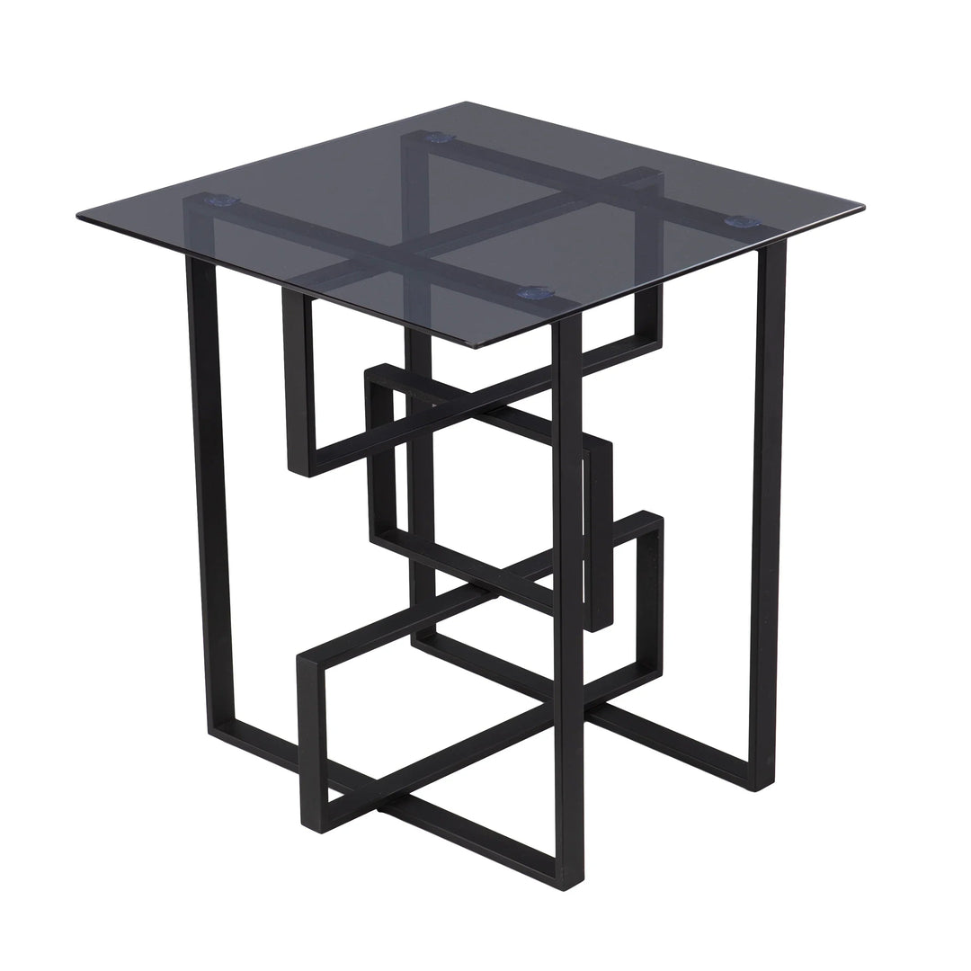 SwayLiving Clanlin Glass-Top Accent Table ACCENT TABLES