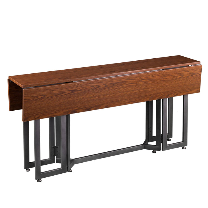 SwayLiving Holly & Martin Driness Drop Leaf Table - Tobacco w/ Gray DINING TABLES