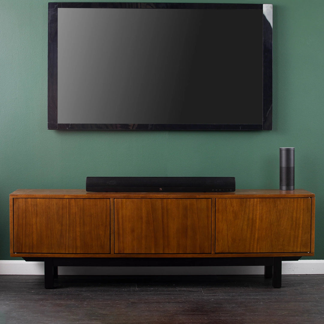 SwayLiving Welling Three-Door Media Console w/ Storage MEDIA + TV STANDS