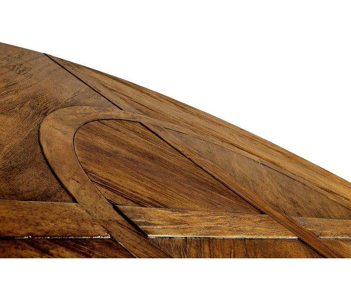 SwayLiving Casual Accents Country Walnut Round Dining Table 72" DINING TABLES