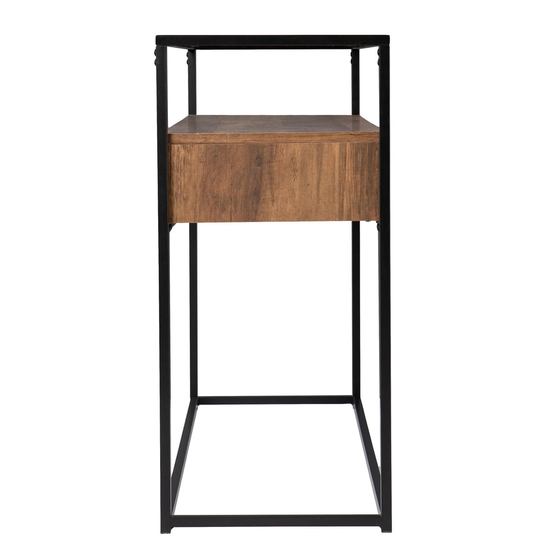 SwayLiving Olivern Glass-Top Console Table w/ Storage CONSOLE TABLES