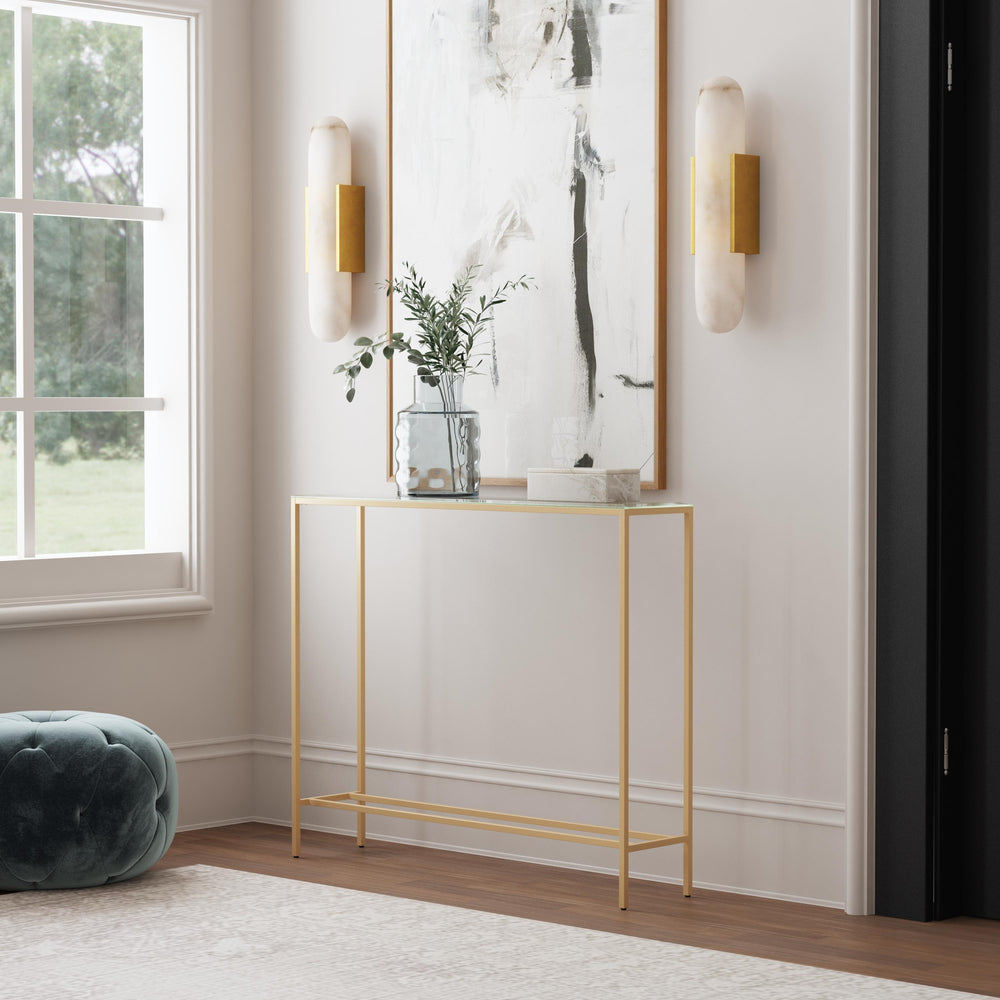 SwayLiving Darrin Mini Console Table - Gold CONSOLE TABLES