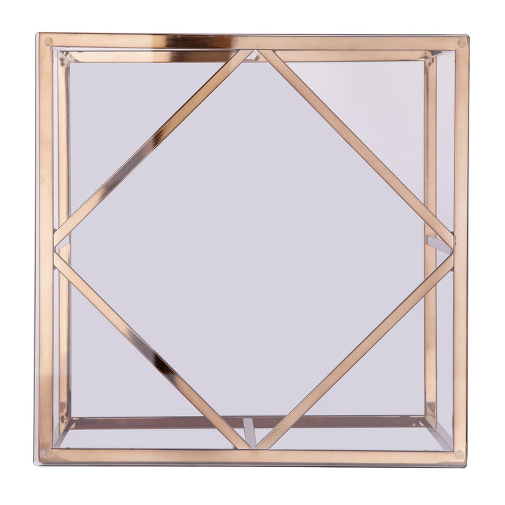 SwayLiving Nicholance Contemporary End Table w/ Glass Top ACCENT TABLES