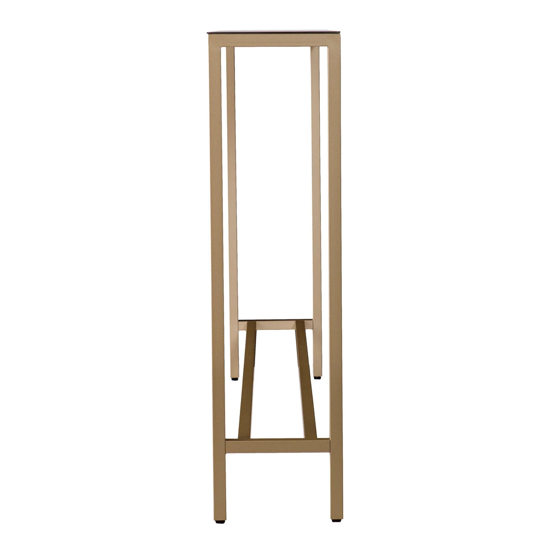 SwayLiving Darrin Long Console Table - Gold CONSOLE TABLES