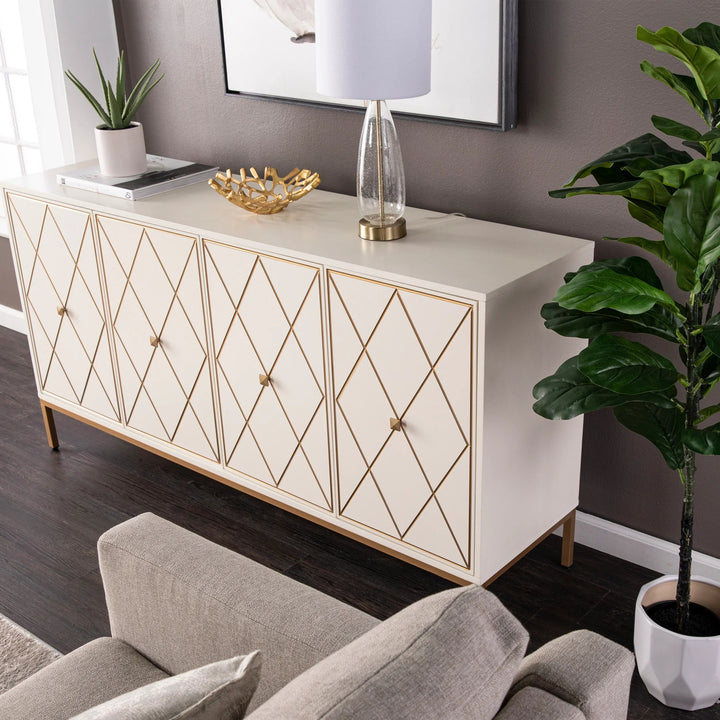 SwayLiving Marradi Sideboard Cabinet w/ Storage - Cream SIDEBOARDS + CREDENZAS