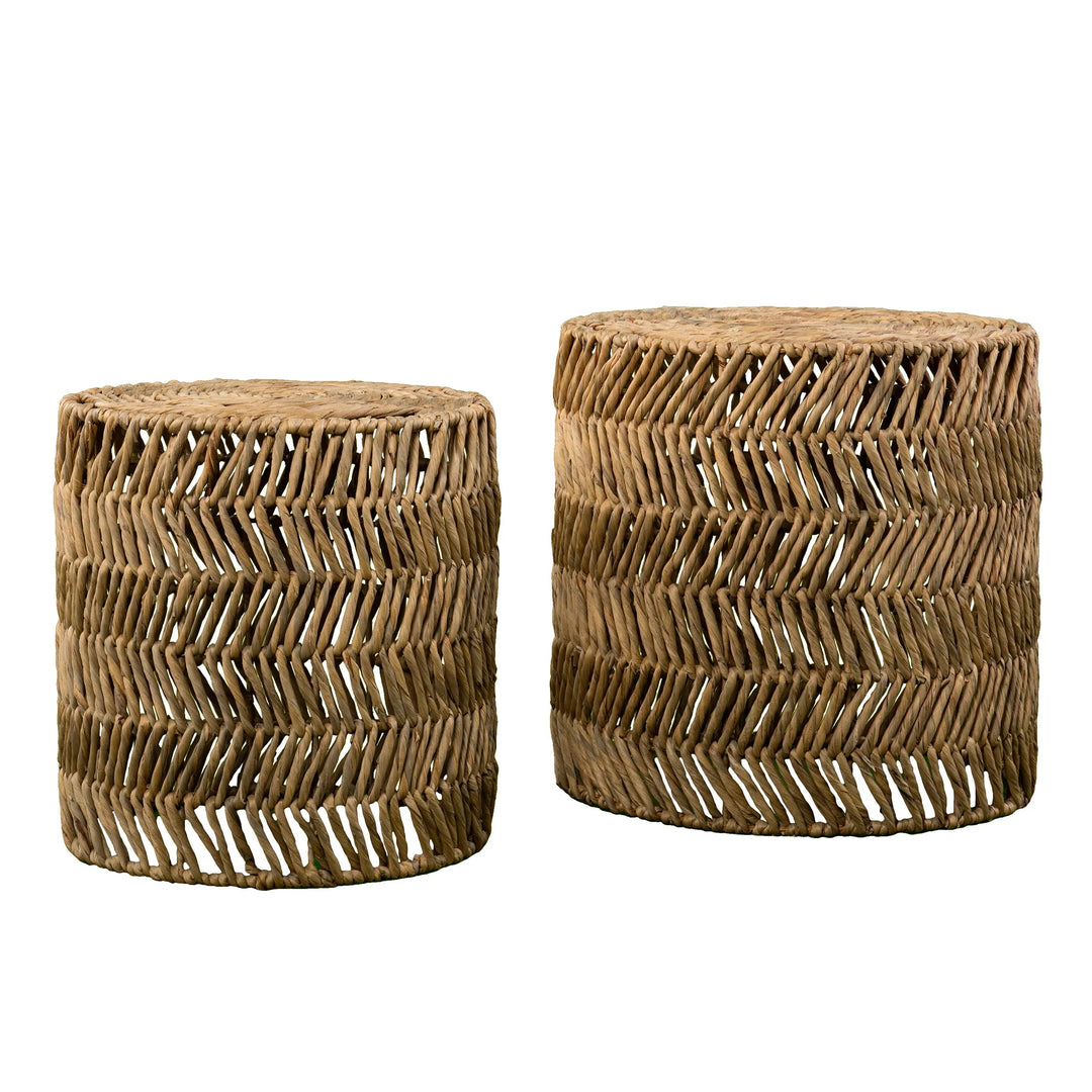 SwayLiving Davari Water Hyacinth Nesting Tables – 2pc Set ACCENT TABLES