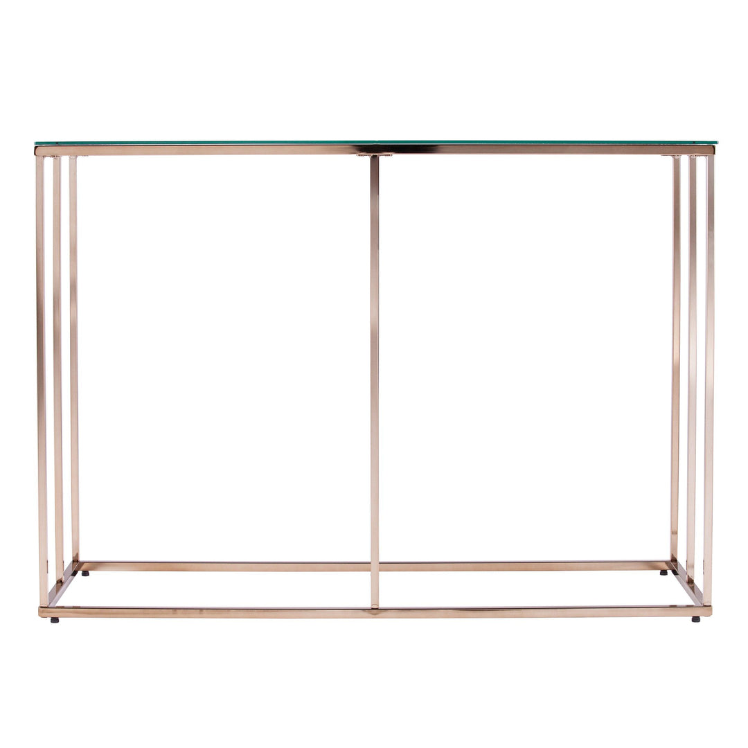SwayLiving Nicholance Contemporary Glass-Top Console Table CONSOLE TABLES