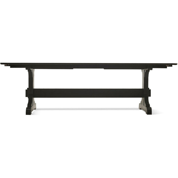 SwayLiving Timeless Epoch Trestle Dining Table in Ebonized Oak DINING TABLES
