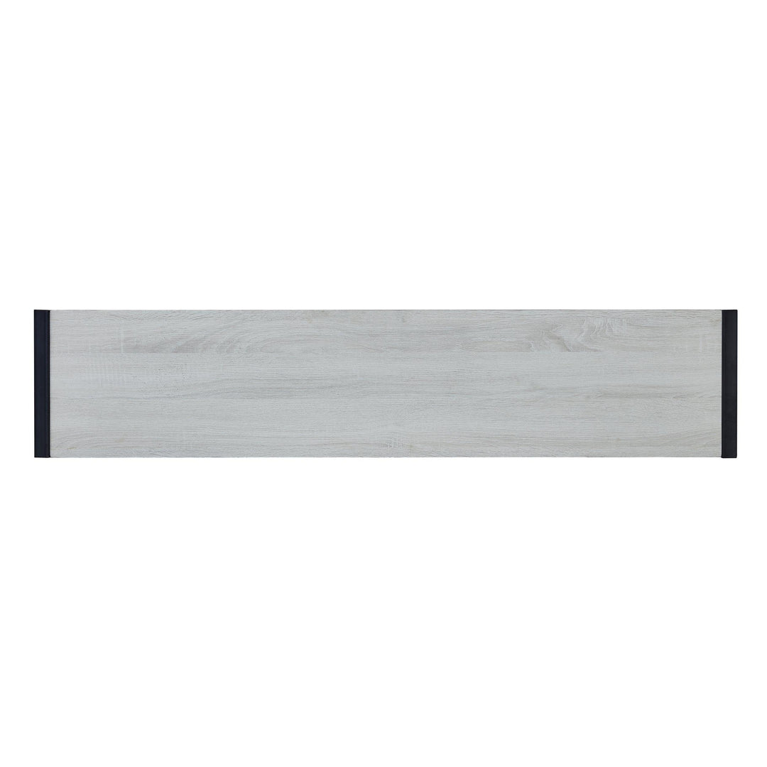 SwayLiving Holly & Martin Macen Console - Black w/ Distressed White CONSOLE TABLES