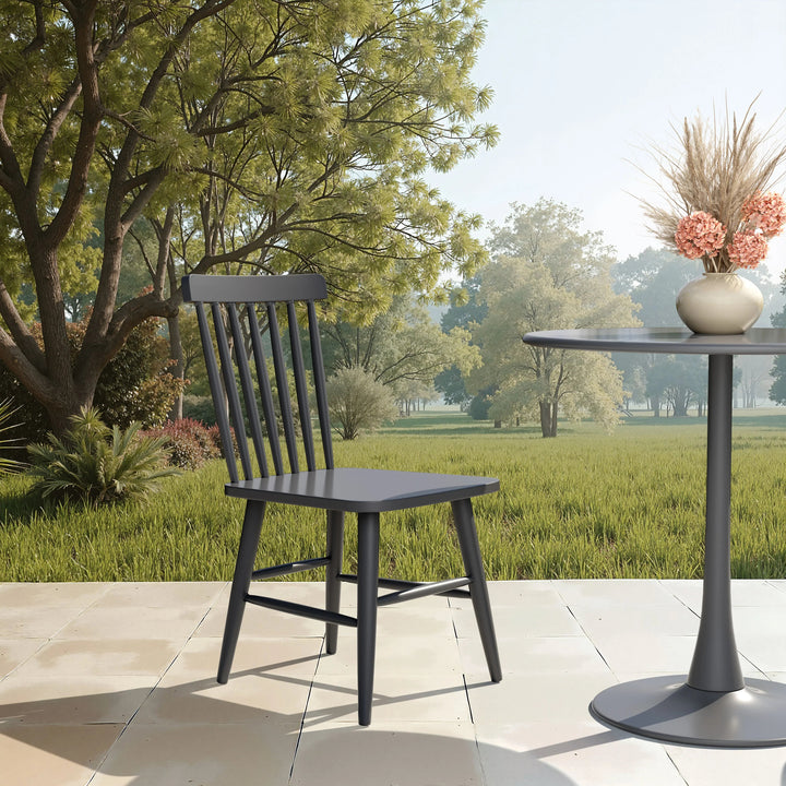 SwayLiving Zeilen Dining Chair (Set of 2) Black DINING CHAIRS