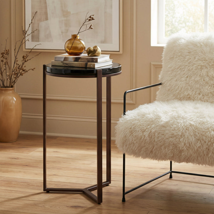 Daiza Side Table Bronze
