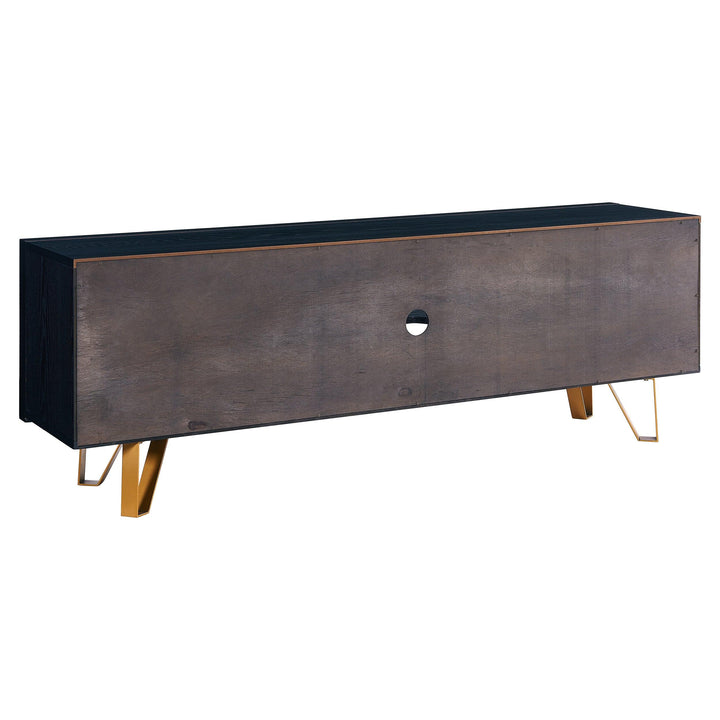 SwayLiving Malone Black Entertainment Console CONSOLE TABLES