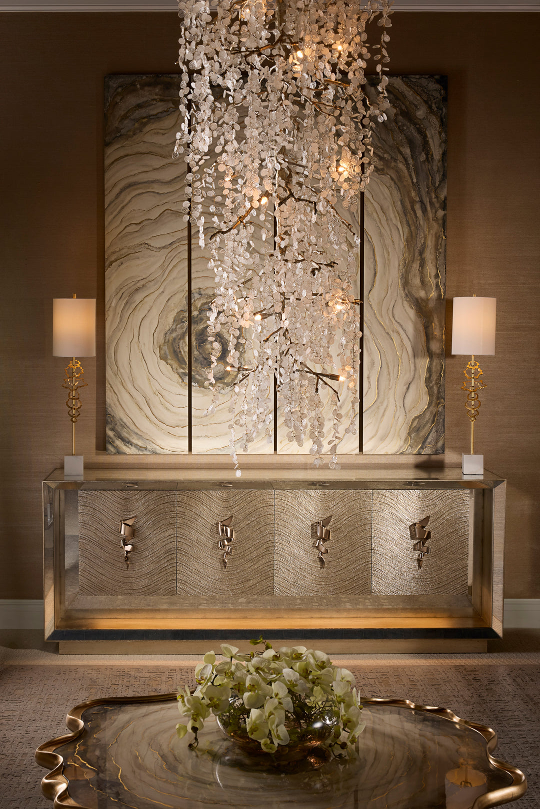 Floating Disc Buffet Lamp