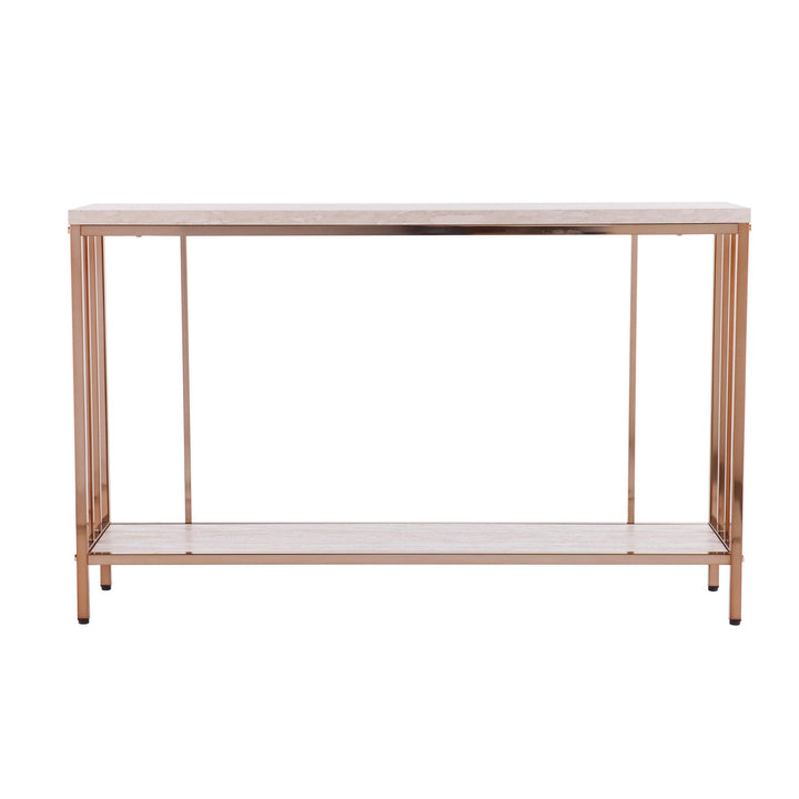SwayLiving Brexlyn Faux Stone Console Table CONSOLE TABLES