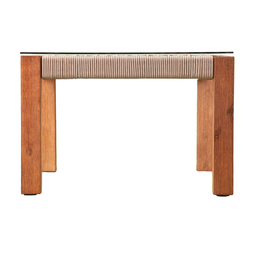 SwayLiving Brendina Outdoor Glass-Top Cocktail Table COFFEE TABLES