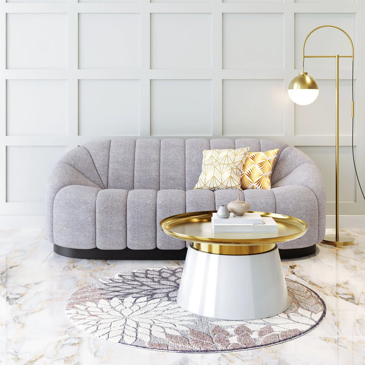 SwayLiving Bhutan Sofa Light Gray SOFAS + SECTIONALS