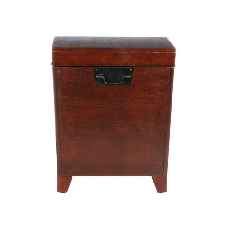 SwayLiving Pyramid Trunk End Table - Espresso ACCENT TABLES