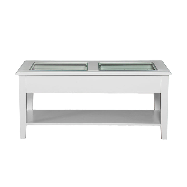 SwayLiving Panorama Glass-Top Coffee Table COFFEE TABLES
