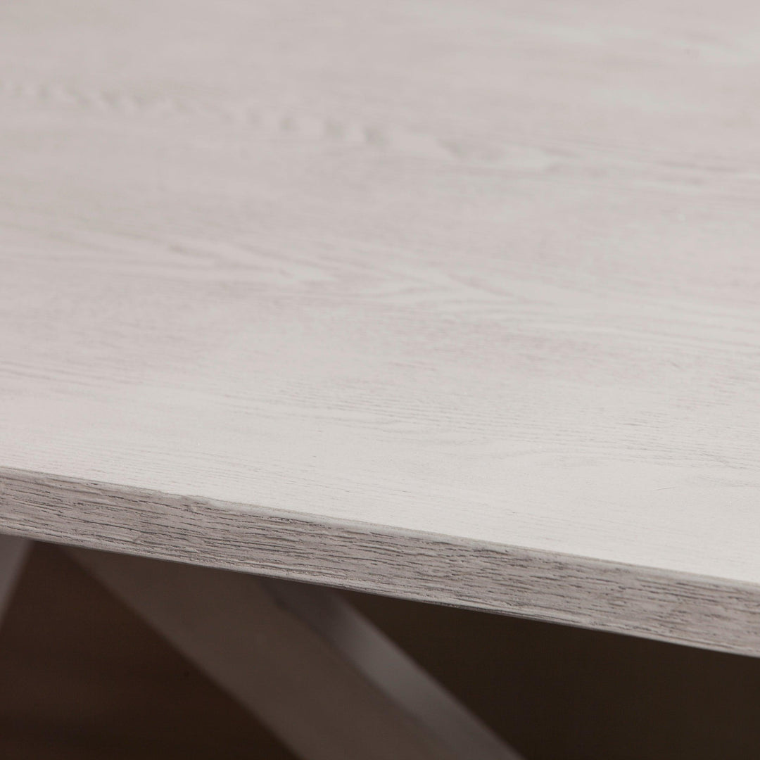 SwayLiving Cardwell Distressed Farmhouse Dining Table DINING TABLES