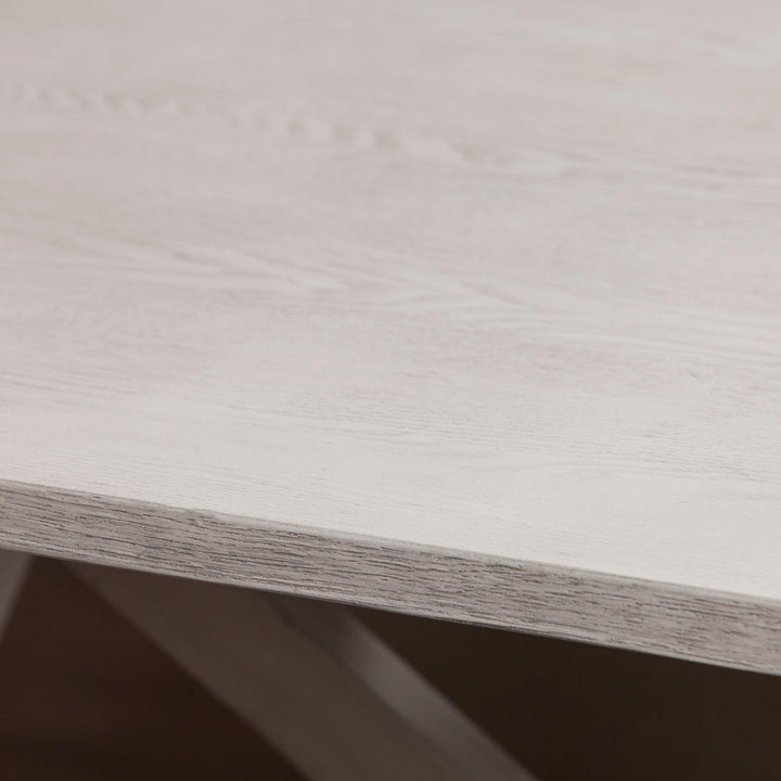 SwayLiving Cardwell Distressed Farmhouse Dining Table DINING TABLES