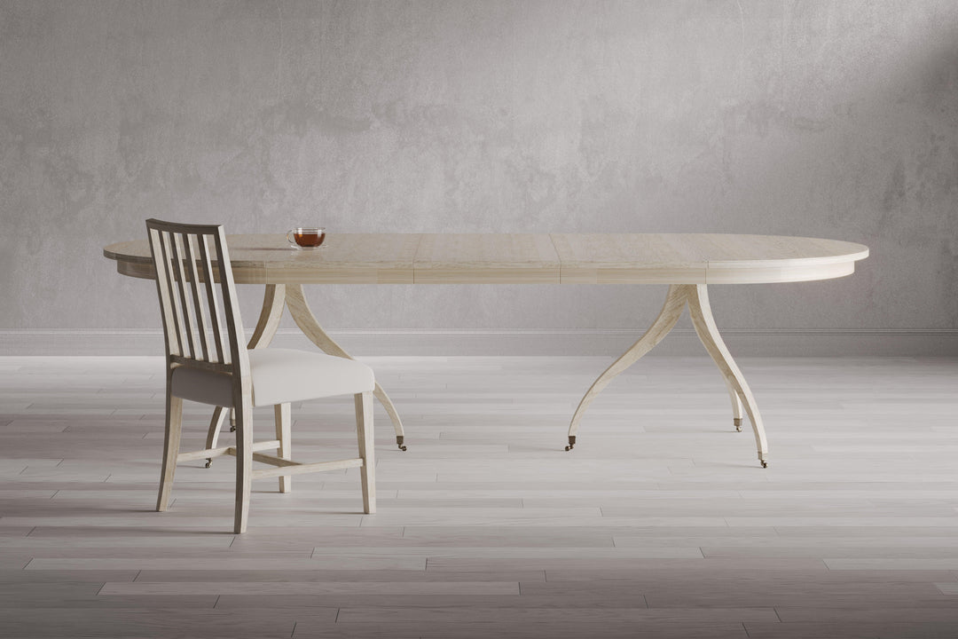 SwayLiving Timeless Solar Spider Leg Dining Table in Bleached Walnut DINING TABLES