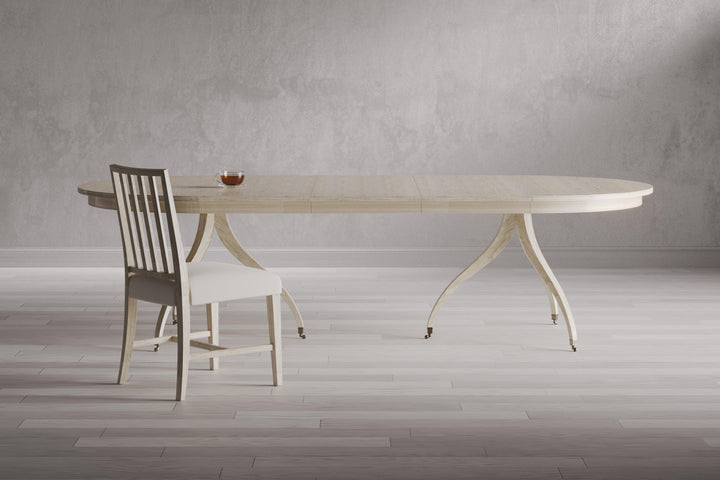 SwayLiving Timeless Solar Spider Leg Dining Table in Bleached Walnut DINING TABLES