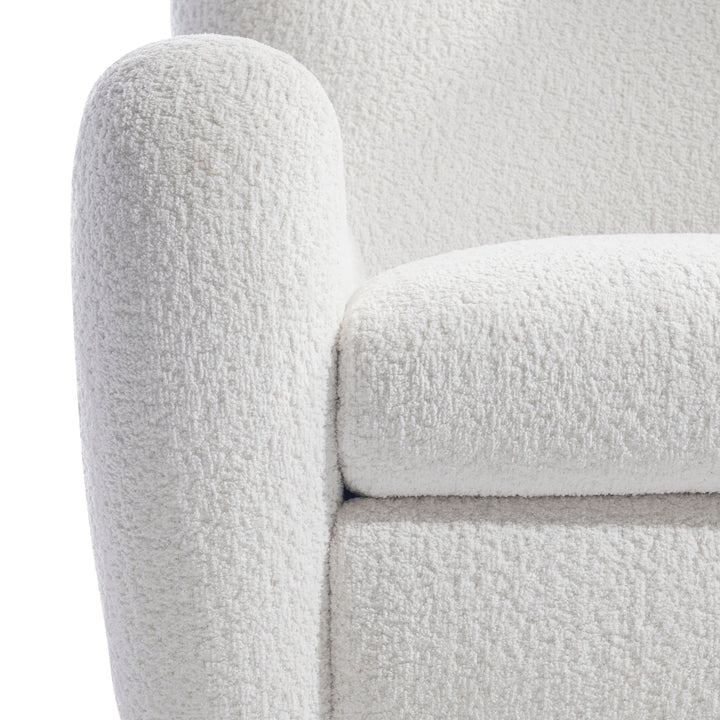 Silvi Fabric Swivel Chair, White