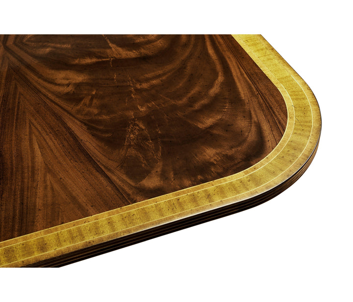 SwayLiving Buckingham Regency Crotch Mahogany Extending Dining Table DINING TABLES
