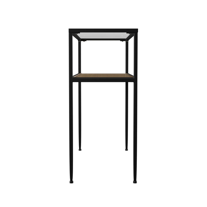 SwayLiving Bladeston Glass-Top Console Table CONSOLE TABLES